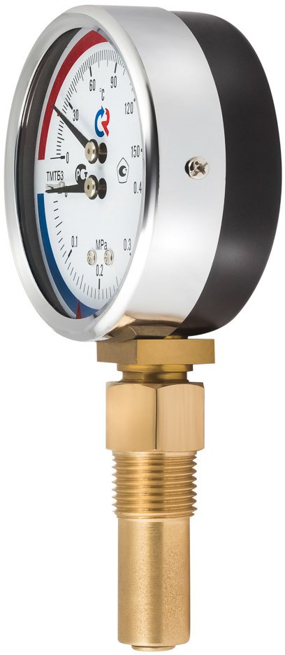 Термоманометр радиальный ТМТБ − 3 1 Р.1 (0–120 °C) (0–0,6 МПа) G½. 2,5 от магазина maxiDOM.by