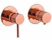 Смеситель для ванны с душем настенный встраиваемый серия X STYLE X96RL медб гдянцевая от магазина maxiDOM.by