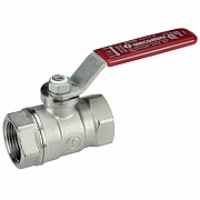 Картинка Кран шаровой латунный c красной рукояткой R250D от интернет-магазина maxiDOM.by
