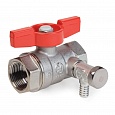 Картинка Кран шаровой латунный c красной рукояткой R251S от интернет-магазина maxiDOM.by